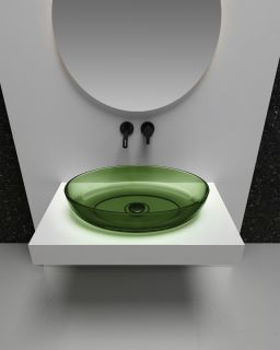 Раковина ABBER Kristall AT2801Emerald 60см зелёный